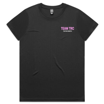 Team TRC Script | Women's Active Tee (Black) Thumbnail